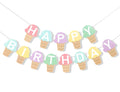 TUTOTU Ice Cream Happy Birthday Banner | Ice Cream Party Decor & Photo Props