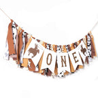 My First Rodeo High Chair Banner – Cowboy First Birthday Decorations by TUTOTU