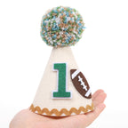 TUTOTU 1st Birthday Football Party Hat – Boys Birthday Decorations, Sports Themed Baby Shower Decor