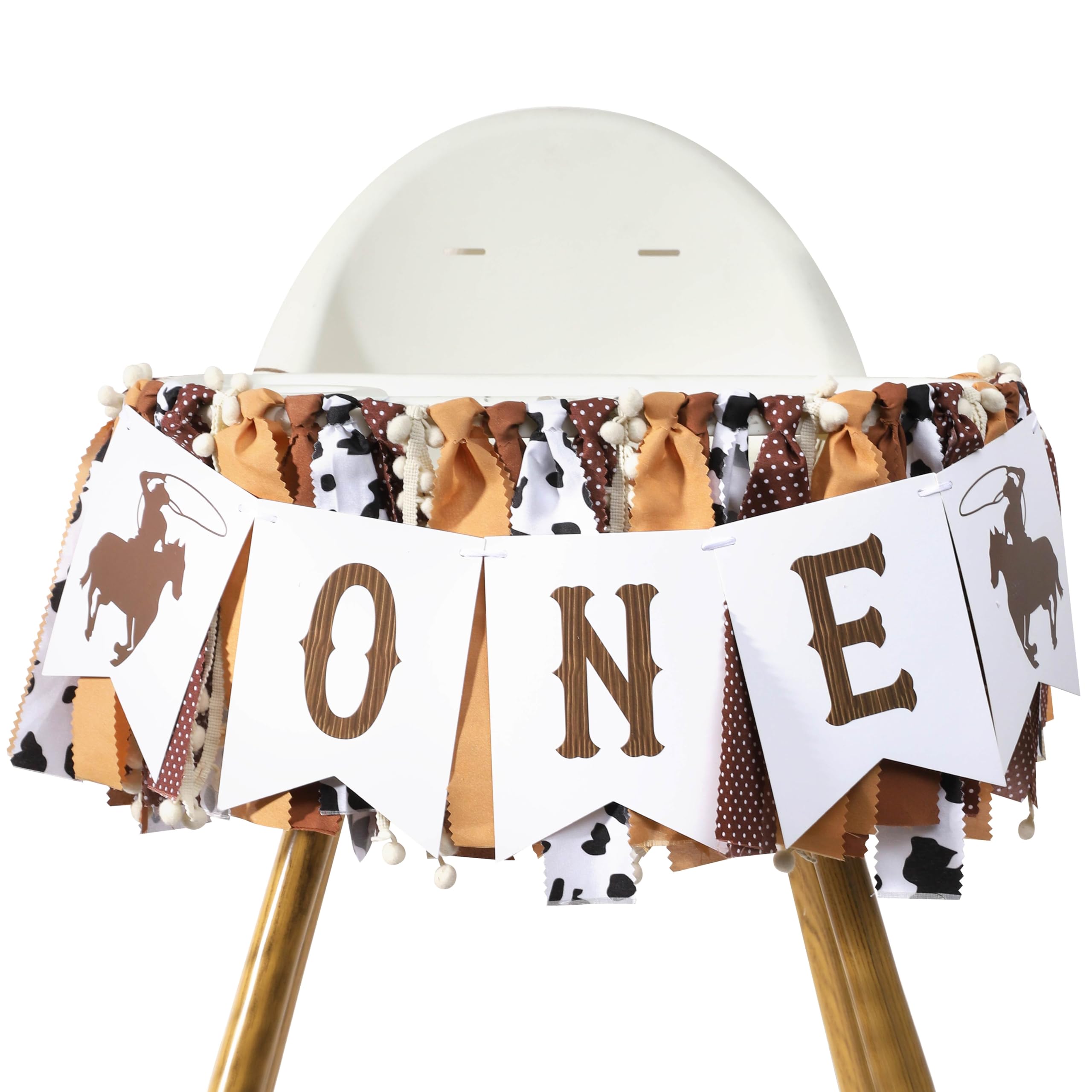 My First Rodeo High Chair Banner – Cowboy First Birthday Decorations by TUTOTU
