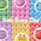 Tuupowana 120-Pack Clear Crystal Slime Kit – Smiling Slime Colors for Kids, Classroom & Party Supplies