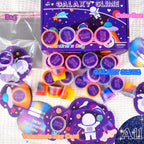 Tuupowana 30-Pack Valentines Day Gift Cards with Galaxy Slime – Kids Party Favors & Classroom Prizes