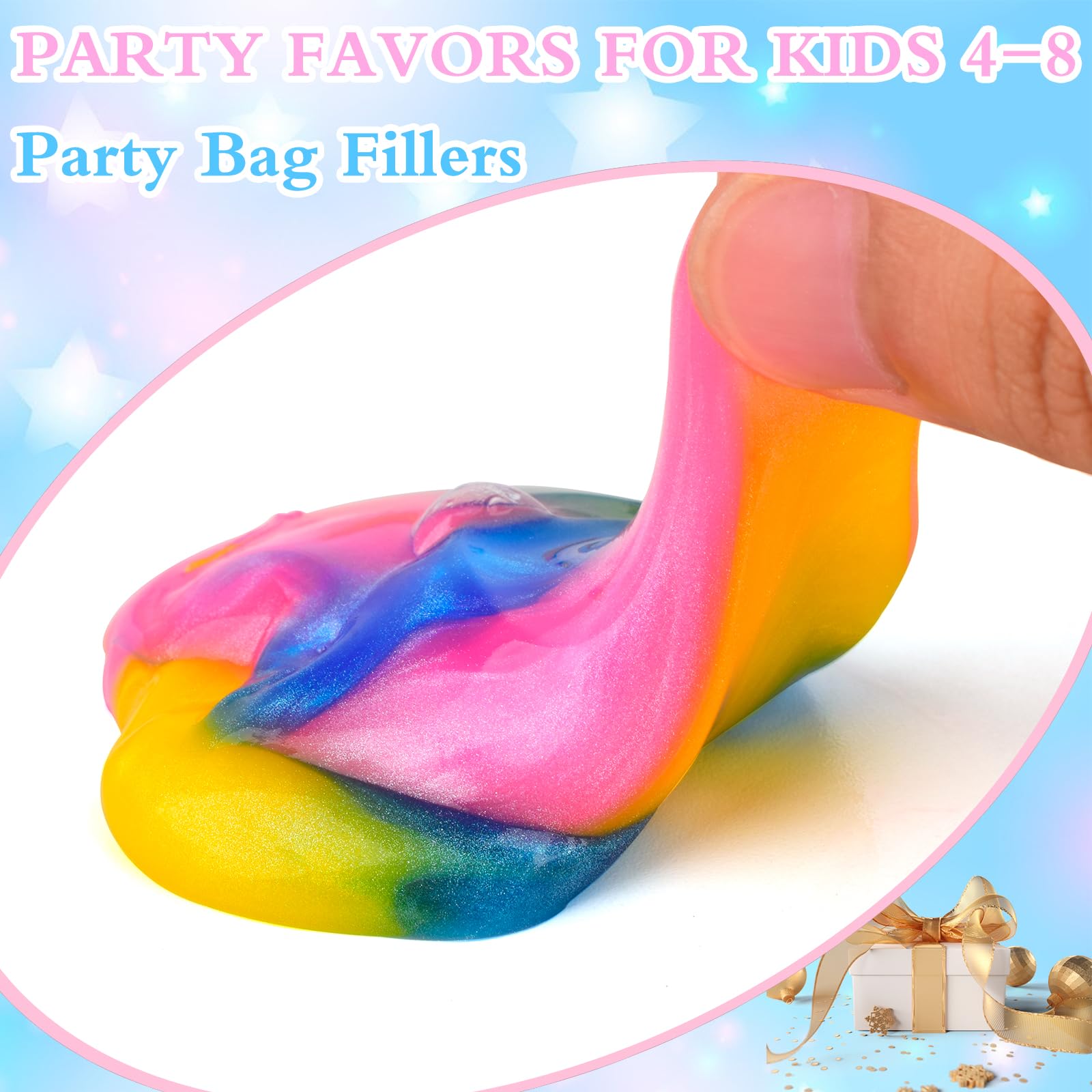 tuupowana 102 Pack Galaxy Slime Kit | Bulk Party Favors, DIY Fun & Stress-Relief Toy