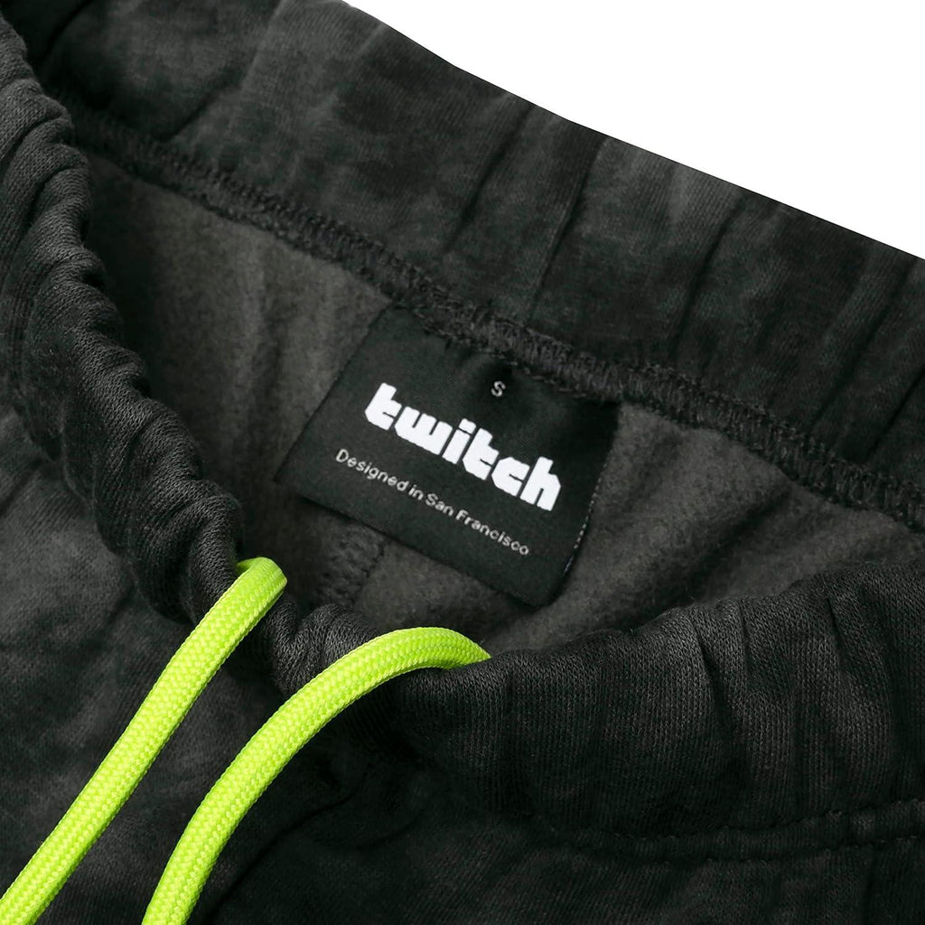 Twitch Jogger Sweatpants Black Wash Trousers With Pockets Pants
