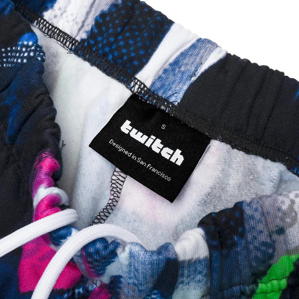 Twitch Printed Jogger Sweatpants - Trousers  Multicolor Black 2XL