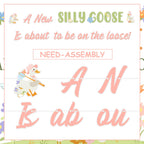 Two Wild Silly Goose Baby Shower Banner – Pink Floral Decor