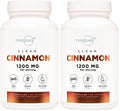 Type Zero Ceylon Cinnamon Capsules 1200mg | 120 Capsules - Natural Non-GMO Gluten Free Organic Cinnamon Bark Supplement (Pack of 2)