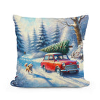 Christmas Journey Home Cotton Cushion