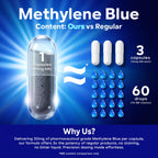 UBEEKOO 30mg Methylene Blue Capsules – Vitamin C & Organic Cacao, 60 Vegan