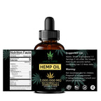 Uhealthfri Hemp Oil - Pure Organic Hemp Seed Oil Drops (Non-GMO, Vegan) Omega 3, 6, 9 - 4 Pack