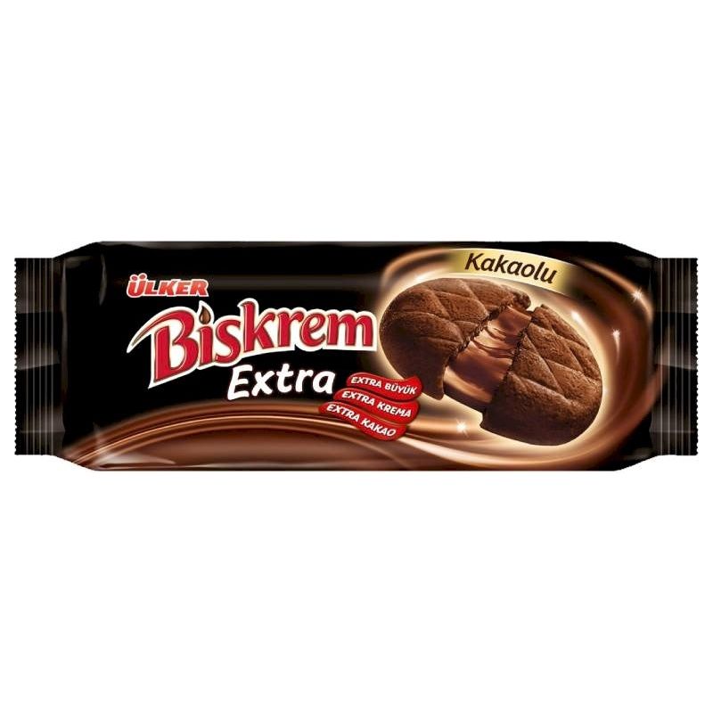 Ulker Biskrem Extra Cocoa Cream Filled Biscuits 184g