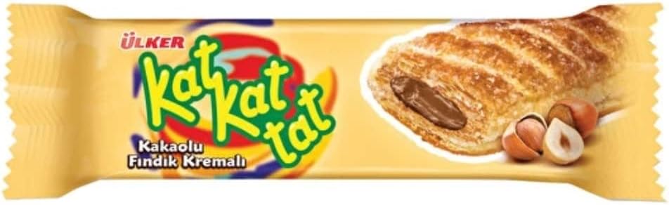 Ülker Kat Kat Tat Chocolate Hazelnut Puff Pastry 25g