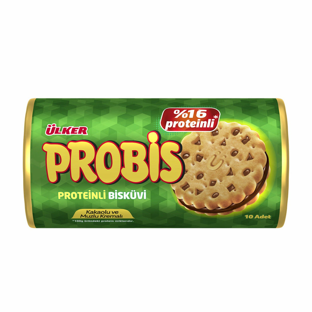 Ulker Probis Proteinli Biskuvi Cocoa and Banana Cream Biscuit 280g