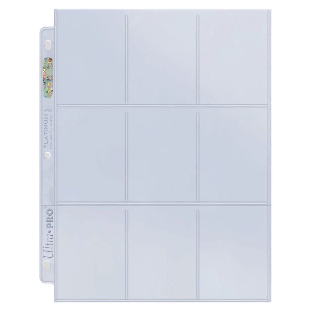 Ultra Pro 9-Pocket Pages Platinum Series – 100 Card Sleeves for Trading Cards, Baseball & Pokemon