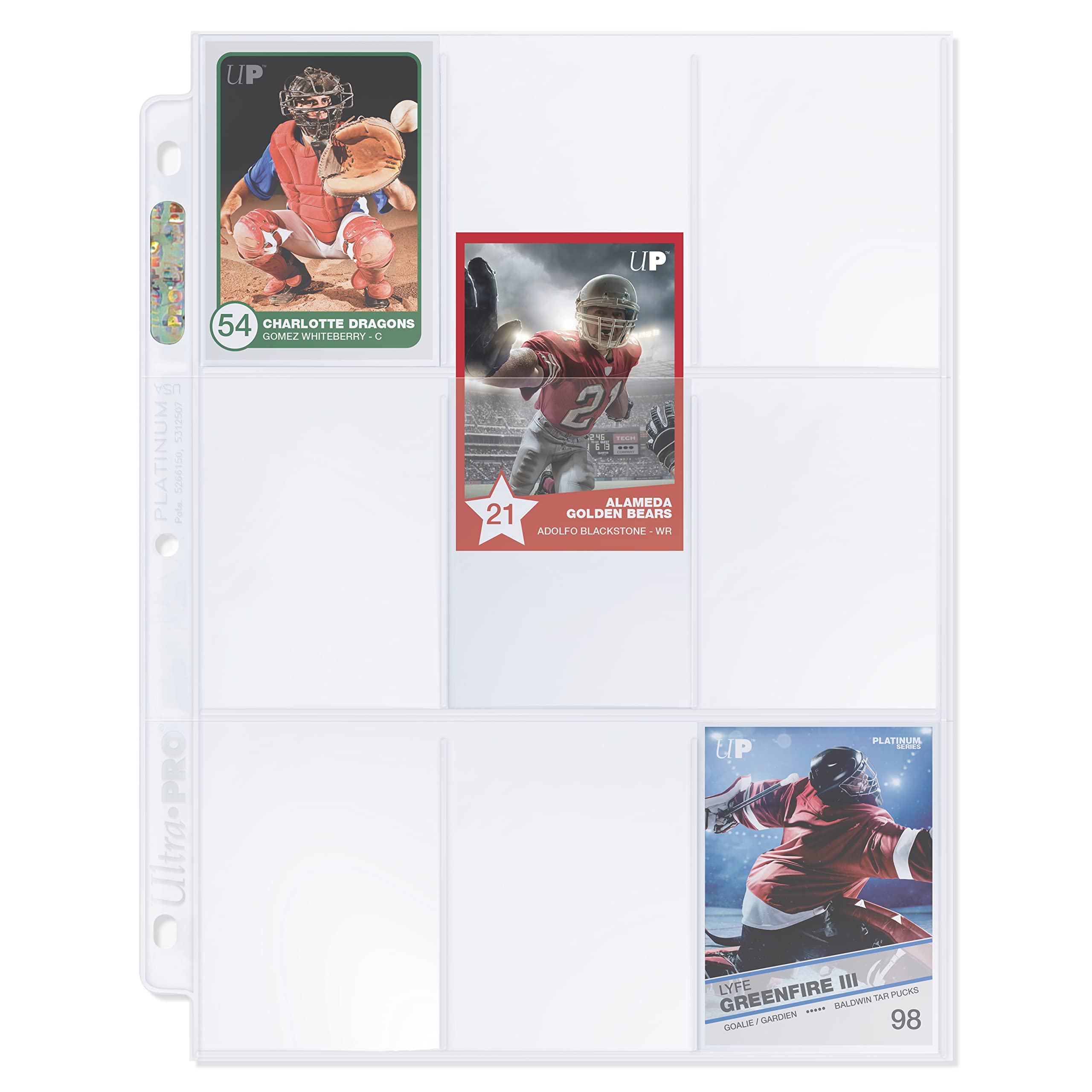 Ultra Pro 9-Pocket Pages Platinum Series – 100 Card Sleeves for Trading Cards, Baseball & Pokemon