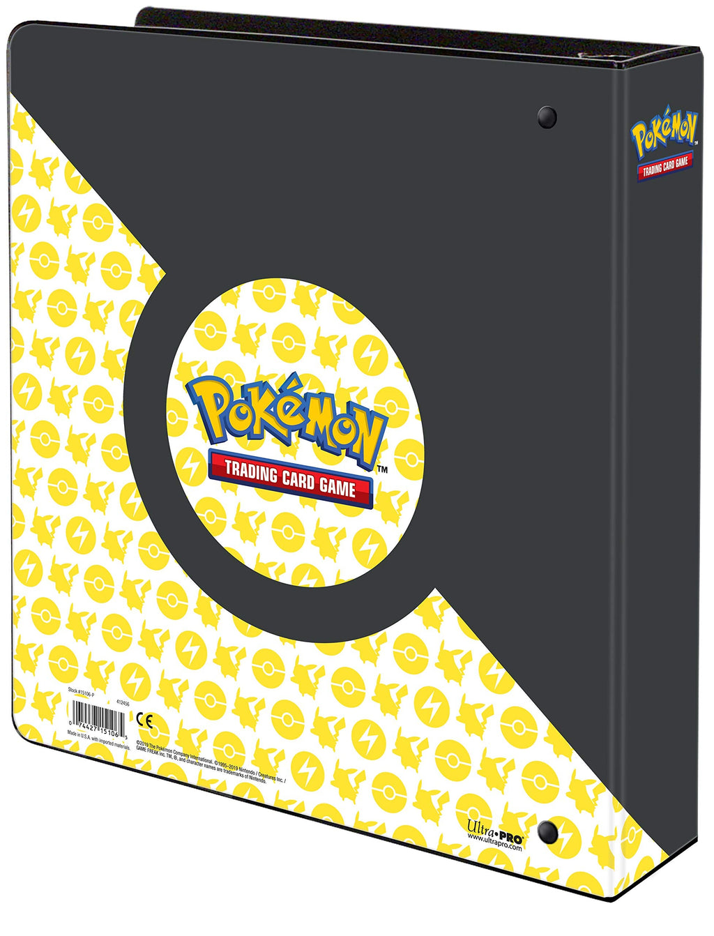 Ultra Pro Pokemon Pikachu 3-Ring Album, 2-Inch D-Ring, 9-Pocket Pages - Durable