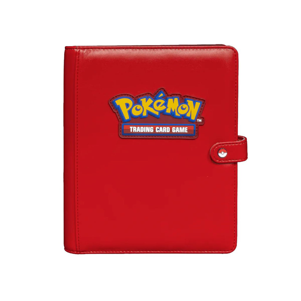 Ultra Pro Pokemon Premium 4-Pocket Snap Binder - Red | Trading Card Accessory
