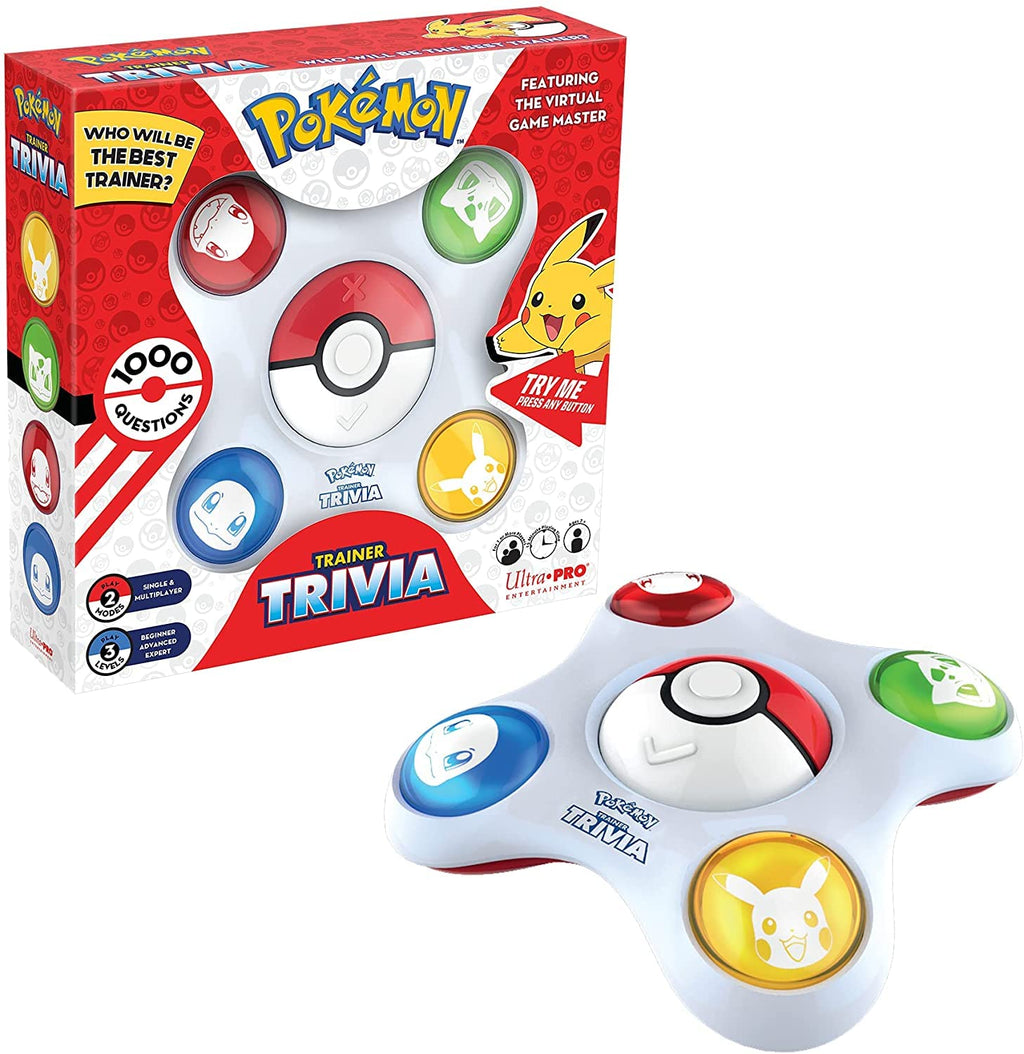 Ultra Pro Pokemon Trainer Trivia Toy – Virtual Game Master, 1000 Questions, Single & Multiplayer