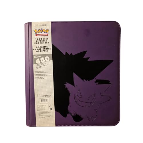 Ultra PRO Zippered PRO Binder 12-Pocket Pokemon Elite Series Gengar