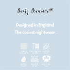 Daisy Dreamer Women's Fleece Hooded Robe Snuggle Touch Velvet-Soft Loungewear UK Sizes
