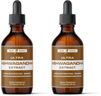 Ultra6 Ashwagandha Liquid Drops – Organic Ashwagandha & Rhodiola (Pack of 2)