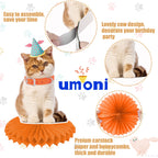 Umoni 10Pcs Cat Honeycomb Centerpieces | Kitten Party Decorations & Cat Theme Party Supplies