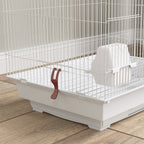 PawHut Bird Cage for Budgies, Finches, Canaries w/ Accessories, Toys, Tray, White