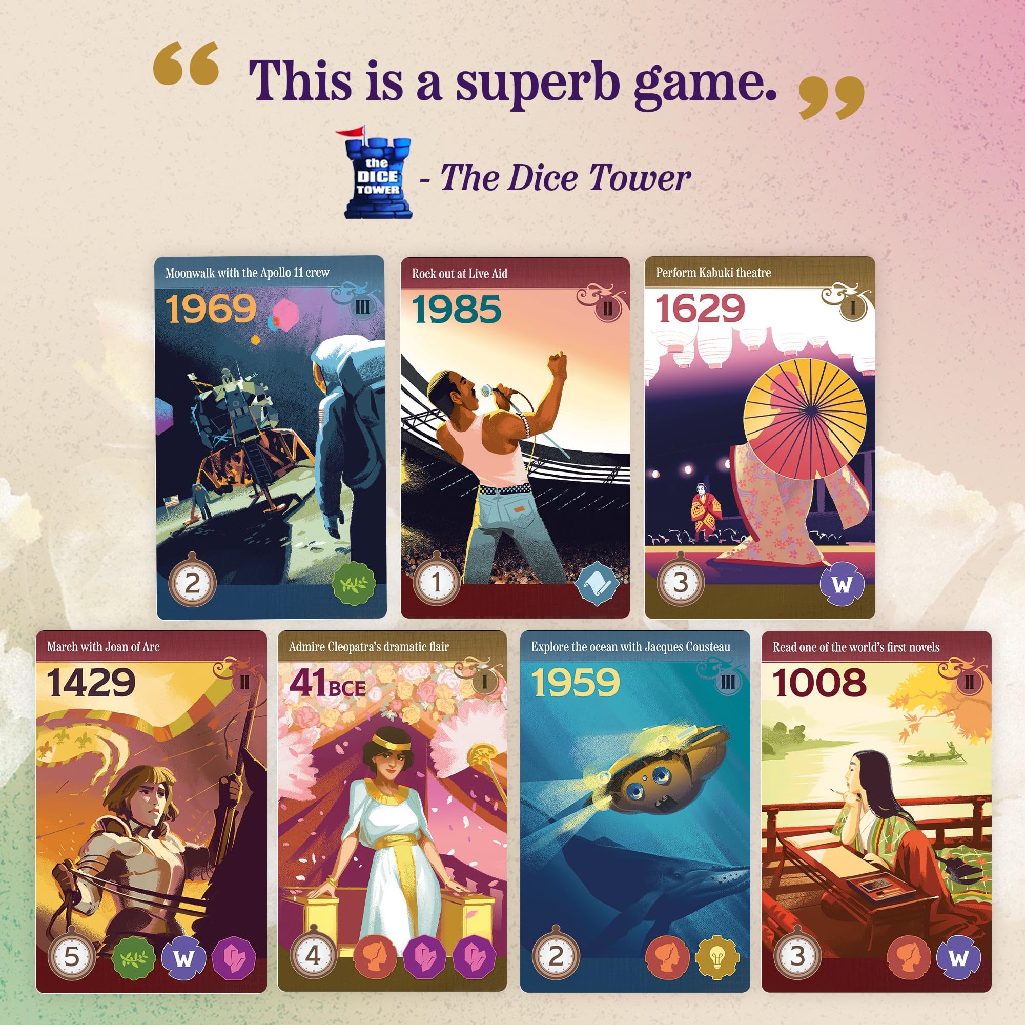 Underdog Games Trekking Through History — Award-Winning Family Board Game (Ages 10+)