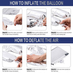 UniBirthLon Navy Blue & Silver 18th Birthday Yard Decor Kit – 66pc Balloons, Banner & Foil Number Backdrop