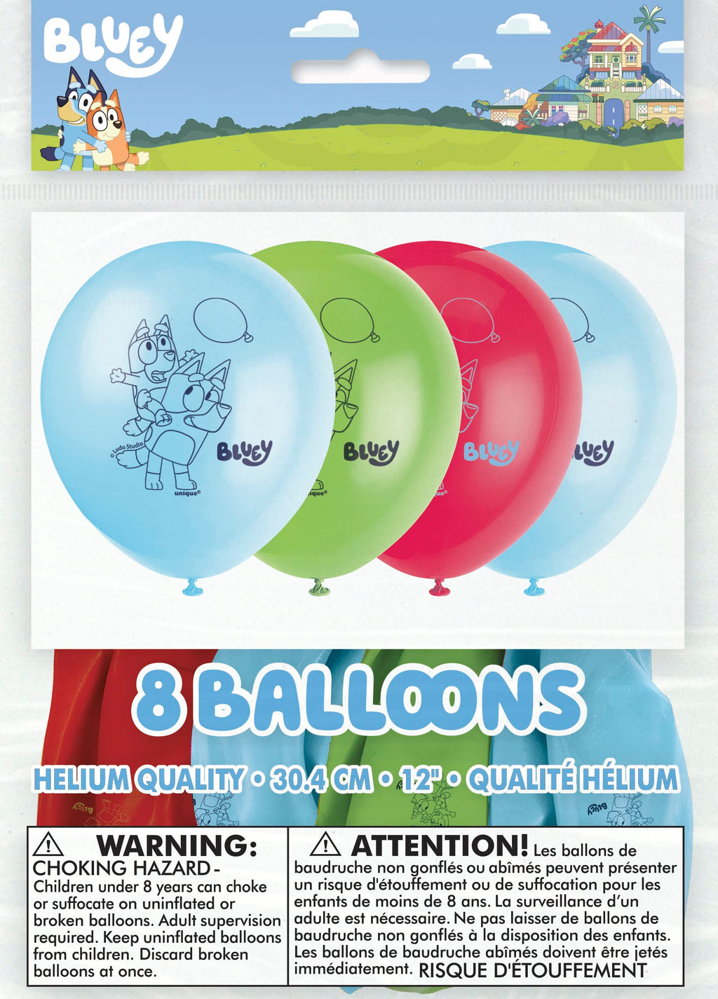 Unique Bluey Balloons Bundle – Latex & Foil Balloons for Bluey Birthday Parties