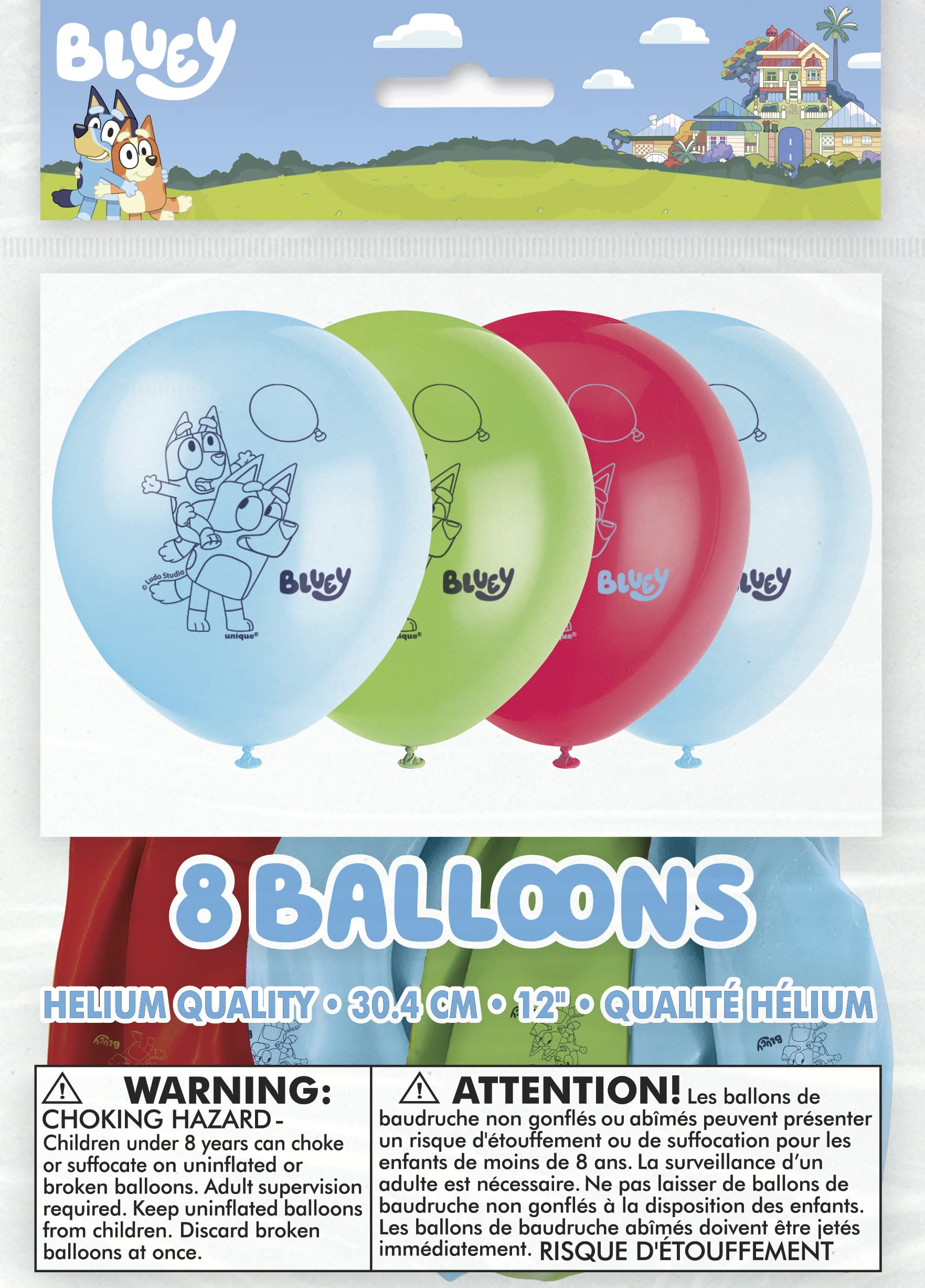 Unique Bluey Balloons Bundle – Latex & Foil Balloons for Bluey Birthday Parties
