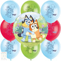 Unique Bluey Balloons Bundle – Latex & Foil Balloons for Bluey Birthday Parties