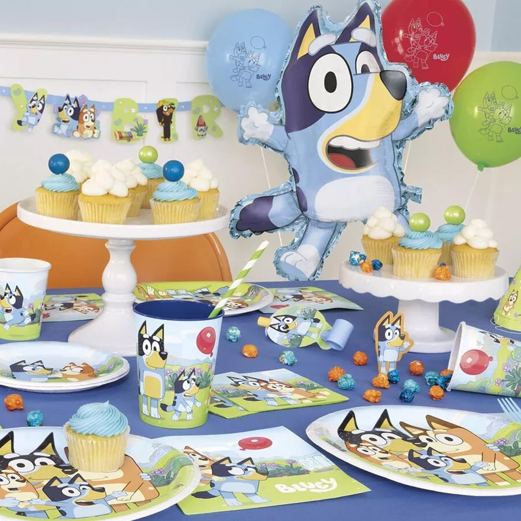 Unique Bluey Party Hats & Blowouts – 8 Hats, 8 Blowouts + Celebrate With Me Sticker