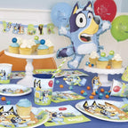 Unique Bluey Party Hats & Blowouts – 8 Hats, 8 Blowouts + Celebrate With Me Sticker