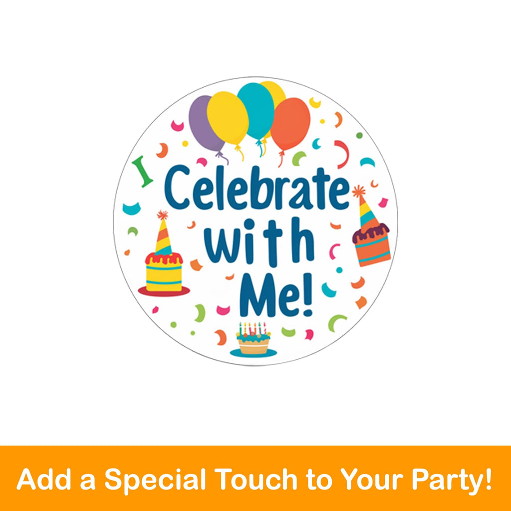 Unique Bluey Party Hats & Blowouts – 8 Hats, 8 Blowouts + Celebrate With Me Sticker