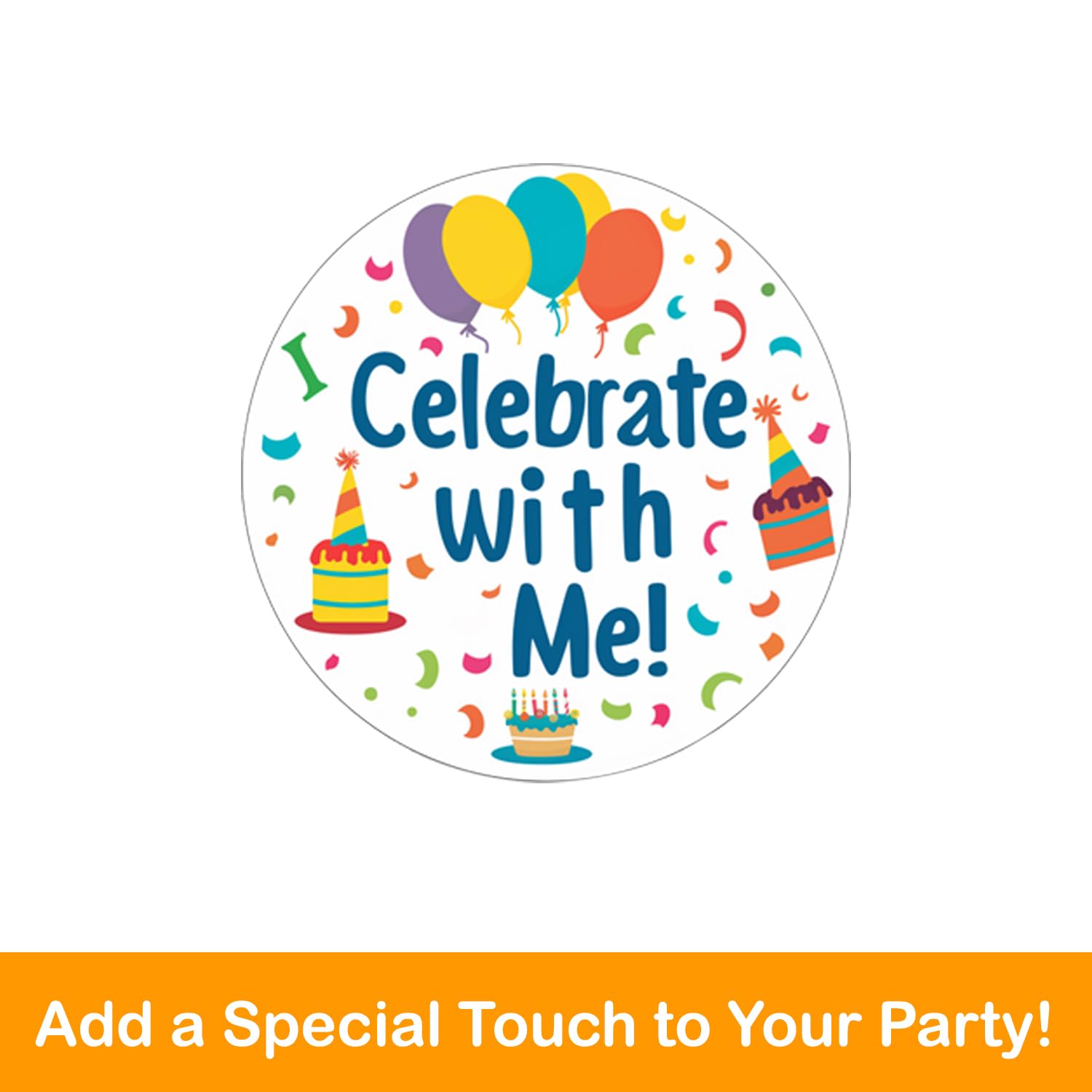 Unique Bluey Party Hats & Blowouts – 8 Hats, 8 Blowouts + Celebrate With Me Sticker