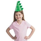 Unique Green Cone Dinosaur Party Hats (Pack of 8) – Dino Birthday Party Kit