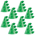 Unique Green Cone Dinosaur Party Hats (Pack of 8) – Dino Birthday Party Kit