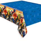 Unique Transformers Birthday Party Supplies Bundle Set – Serves 16 (Plates, Napkins, Table Cover, Dinosaur Sticker Sheet)