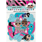 Unique Multicolor LOL Surprise Jointed Banner – Large, Easy Assembly & Reusable Paper Decor