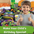 Unique Ninja Turtle Masks for Kids Party - 24 Count | TMNT Birthday Favors & Officially Licensed - Includes Checklist