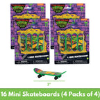 Unique Ninja Turtle Party Favors Pack – 16 Guests, TMNT Bags, Stickers, Mini Skateboards
