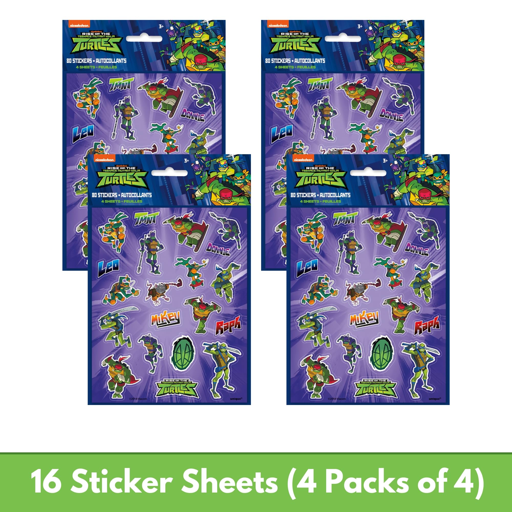 Unique Ninja Turtle Party Favors Pack – 16 Guests, TMNT Bags, Stickers, Mini Skateboards