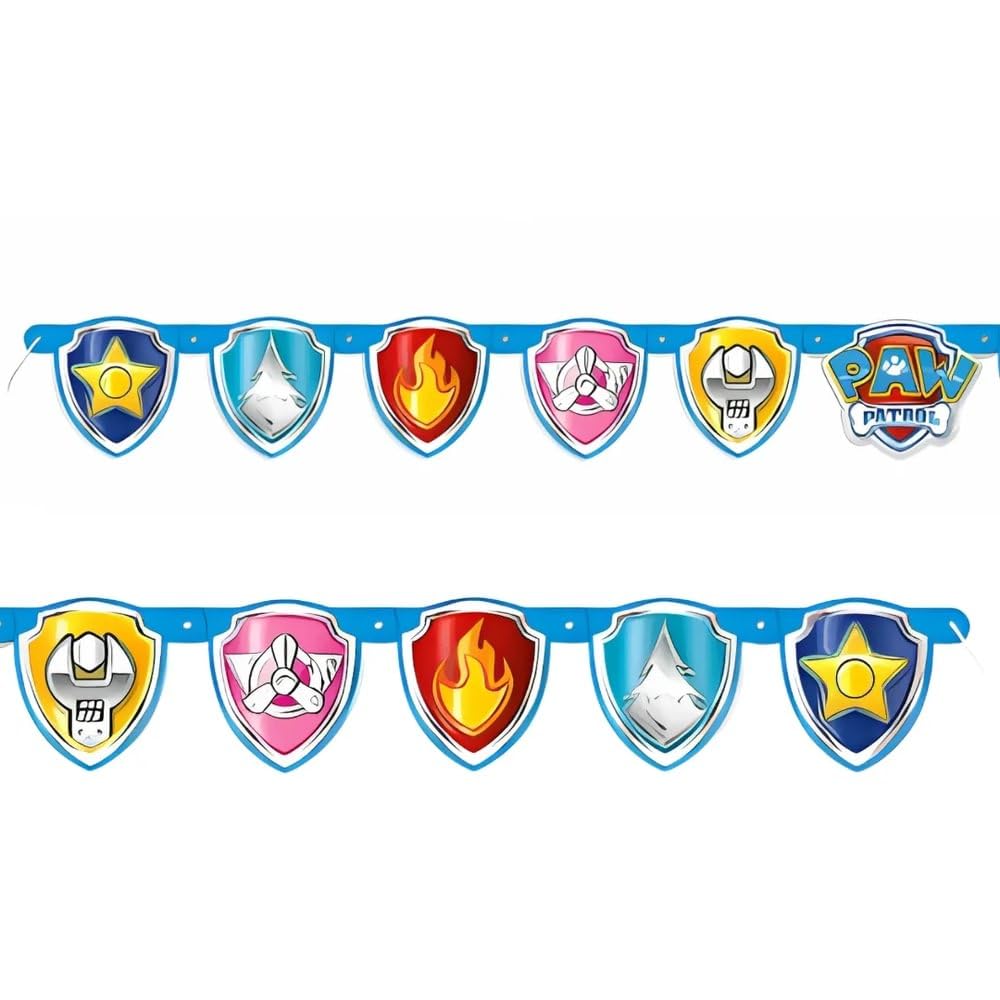 Unique Paw Patrol Large Jointed Banner (1 Pc.) - Colorful Kids Birthday Decoration