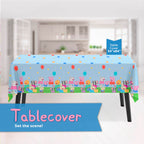 Unique Peppa Pig Birthday Party Supplies for 16 Guests – Table Cover, Plates, Napkins, Cups & Sticker