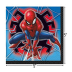 Unique Spider-Man Beverage Napkins – 5x5 in, 16 Pcs | Party Supplies