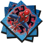 Unique Spider-Man Beverage Napkins – 5x5 in, 16 Pcs | Party Supplies