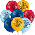 Unique Spider-Man Party Latex Balloons - 12in | Assorted Colors | 8 Pcs
