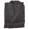 Unisex Shawl Bathrobe S/M Charcoal 2 Pack