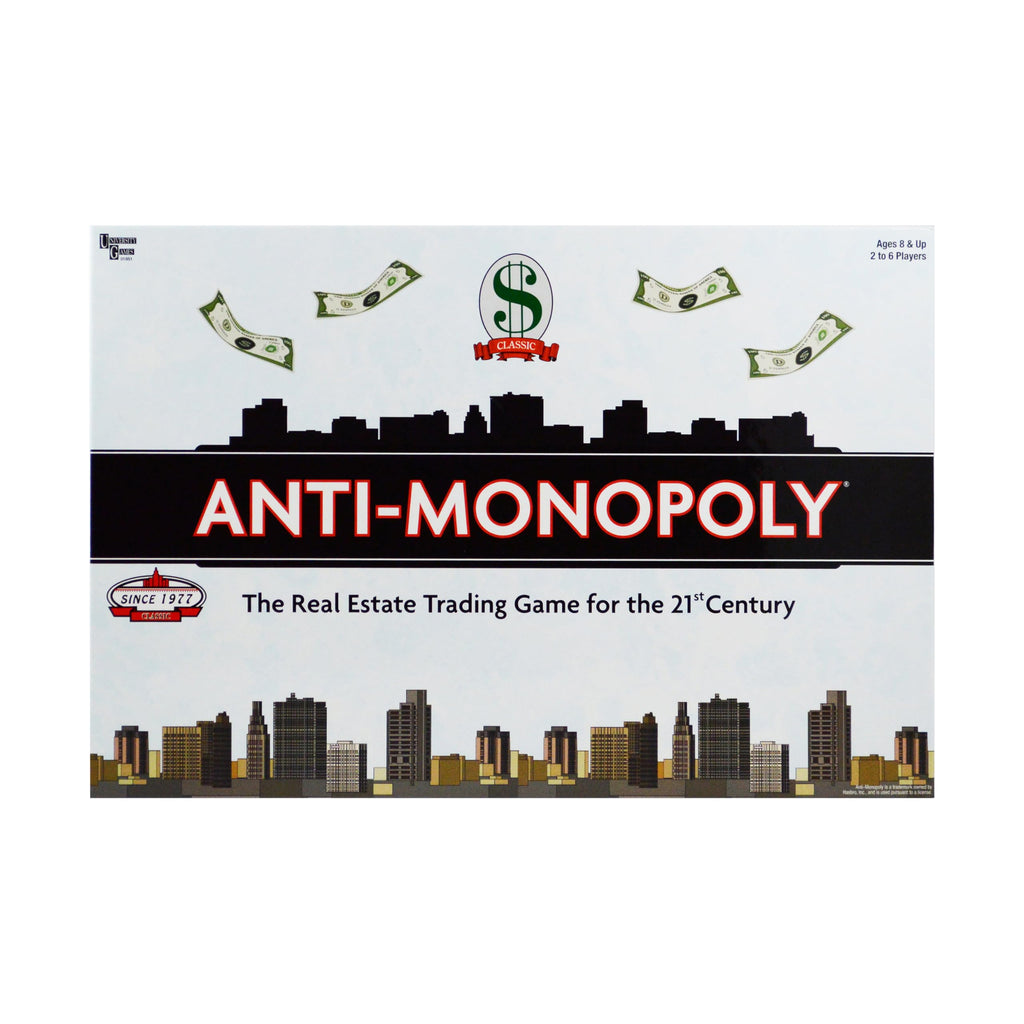 University Games Anti-Monopoly: Fresh Twist on Real Estate Strategy for 2-4 Players